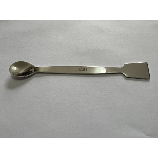 Spatola con cucchiaio inox lunghezza 180 mm. (cucchiaio 40 x 30 mm. - spatola 25 x 35 mm.)