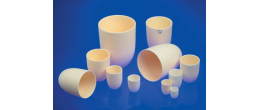 Crogiolo in Alsint 99,7 forma alta ml.  45 (42x54h mm.)