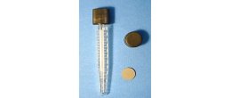 Provette in vetro sodo-calcico per centrifuga con tappo a vite 16 x 105 mm. coniche graduate