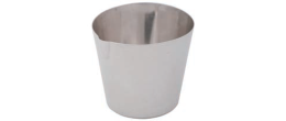 Crogiolo in platino conico ml. 30 (38x41h mm.) peso 18,5 gr. spessore 0,21 mm.
