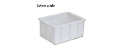 Cassetta sovrapponibile in HDPE litri 50 (625x365x285 mm.) colore grigio