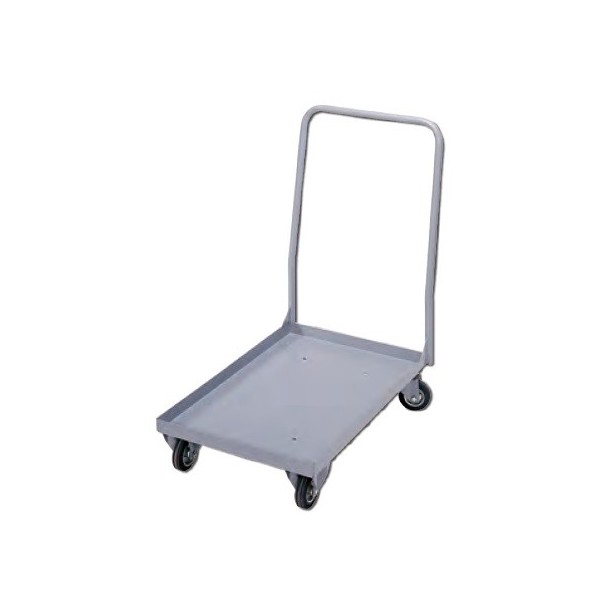 Carrello in ferro verniciato per cassette da 100 litri - ruote in gomma