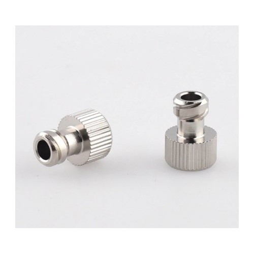 Tappo in metallo per siringhe cono luer lock