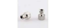 Tappo in metallo per siringhe cono luer lock