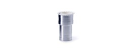Bicchiere estrazione STD alluminio Ø 56 x 120 mm. conf. 3