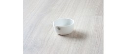 Capsula in porcellana per incenerimento ml. 103 (70x35h mm.) con becco