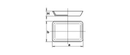 Capsula in porcellana per incenerimento da 6 ml. (50x35x12h mm.)