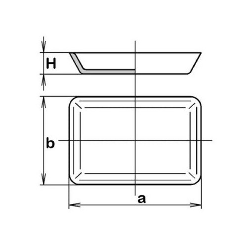 Capsula in porcellana per incenerimento da 13 ml. (62x40x12h mm.)