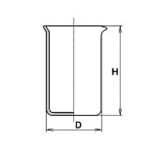Becher in porcellana forma alta ml. 1100 (101x157h mm.)