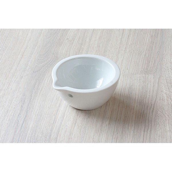 Mortaio in porcellana capacità 75 ml. (76x45h mm.) interno smaltato