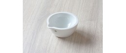 Mortaio in porcellana capacità 75 ml. (76x45h mm.) interno smaltato