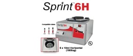 Centrifuga da banco sprint 6h con rotore basculante a 6 posti per provette da 10 ml.
