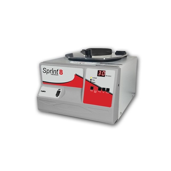 Centrifuga da banco sprint 8 con rotore fisso a 8 posti per provette da 15 ml. Centrifuga da banco sprint 8 con rotore fisso a 8 posti per provette da 15 ml.