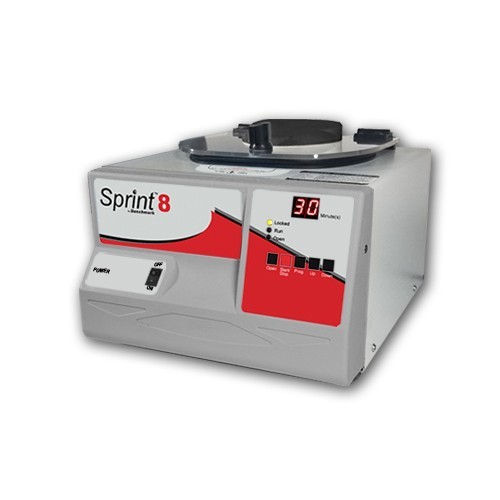 Centrifuga da banco sprint 8 con rotore fisso a 8 posti per provette da 15 ml.