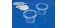 Ascle U - Bicchieri monouso in PP con membrana separata ml. 100
