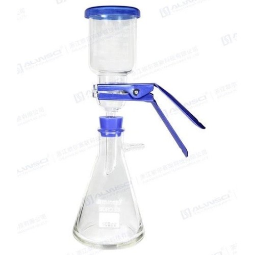 Sistema filtrante in vetro diametro 47 mm. completo (beuta da 500 ml.)