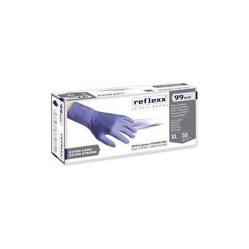 Guanti in nitrile alto spessore Reflexx 99 misura M - Conf. da 50
