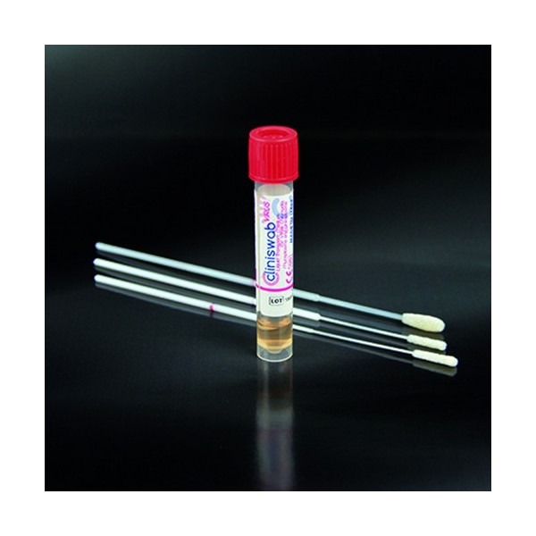 Tampone sterile in provetta confezione singola da 100 terreno Cliniswab virus 1 ml.