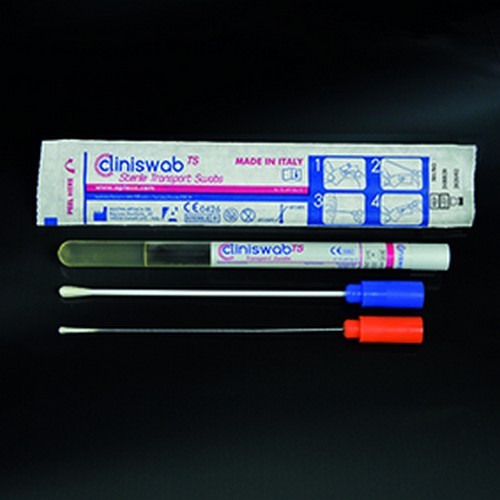 Tampone asta in alluminio sterile in provetta (12x150 mm.) confezione da 150 terreno stuart