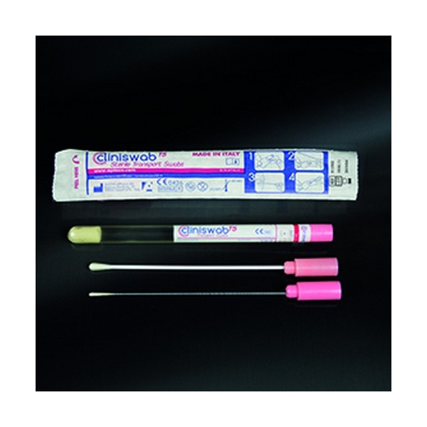 Tampone asta in plastica sterile in provetta (12x150 mm.) confezione da 150 terreno virus