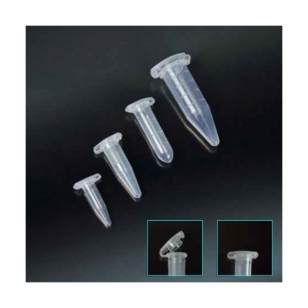 Microprovette securelock graduate ml. 5 con tappo conf. da 500