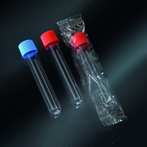 Provetta cilindrica in polistirolo tappo a vite 16x100 mm. - 10 ml. - confezione da 1000