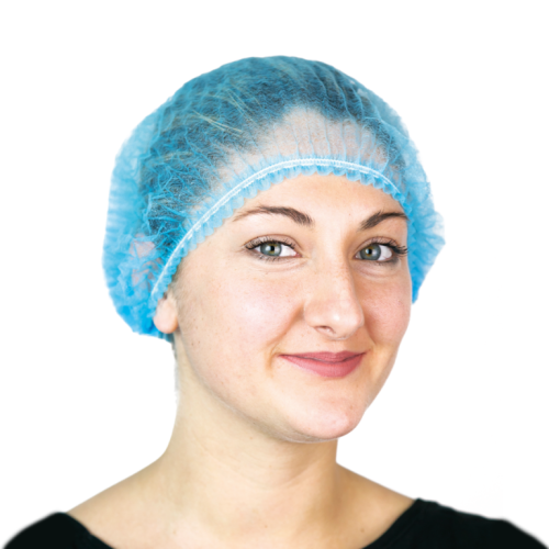 Cuffietta monouso non sterile in TNT verde rotonda conf. 100