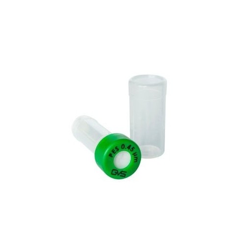 Separa vials filtrante con membrana in pes porosità 0,45 um. confezione da 100