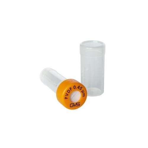 Separa vials filtrante con membrana in pvdf porosità 0,45 um. confezione da 100
