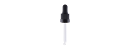 Contagocce in vetro per flaconi da 10 ml. con filettatura pfp 18