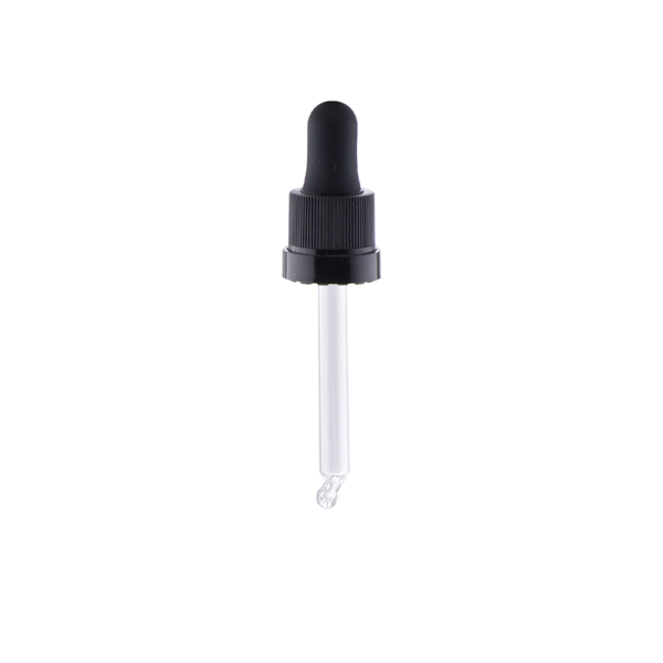 Contagocce in vetro per flaconi da 20 ml. con filettatura pfp 18