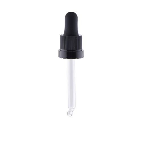 Contagocce in vetro per flaconi da 20 ml. con filettatura pfp 18