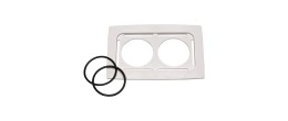 Supporto beaker in plastica per 2 beaker da 600 ml. per Branson 2510/2800