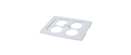 Supporto beaker in plastica per 4 beaker da 600 ml. per Branson 5510/5800