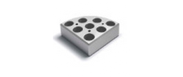 MultiAluBlock 8 posizioni Ø 17 mm. x 26 mm. h
