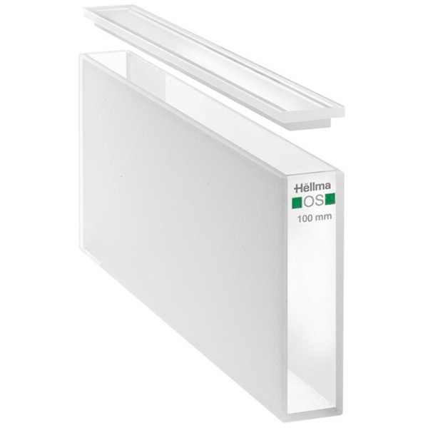 Cuvetta in vetro ottico speciale con coperchio ml. 35 C.O. 100 mm. tipo 100-OS