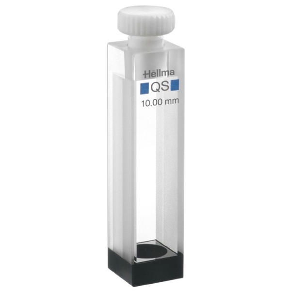 Cuvetta per agitatori magnetici in quarzo con tappo ml. 3,5 C.O. 10 mm. tipo 119