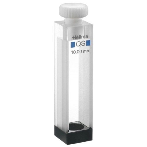 Cuvetta per agitatori magnetici in quarzo con tappo ml. 3,5 C.O. 10 mm. tipo 119