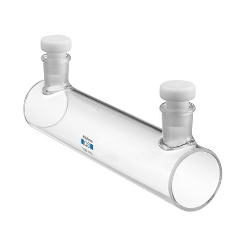 Cuvetta cilindrica in quarzo con tappo ml. 28 C.O. 100 mm. tipo 120