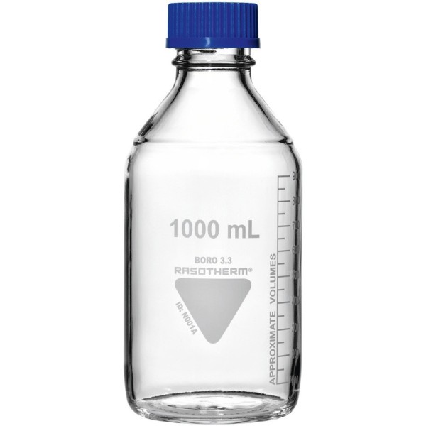 Bottiglia ISO in vetro borosilicato ml. 2000