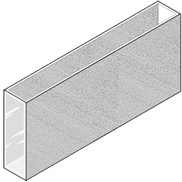 Cuvetta in vetro ottico speciale senza coperchio ml. 35 C.O. 100 mm. - confezione da 4 pezzi