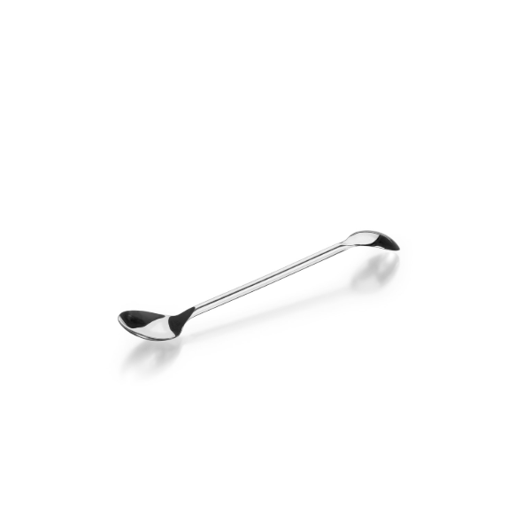 Spatola doppio cucchiaio inox lunghezza 250 mm. (cucchiai 29 x 35 mm.)
