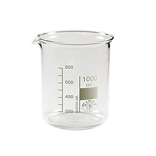 Becher in vetro borosilicato forma bassa ml. 1000