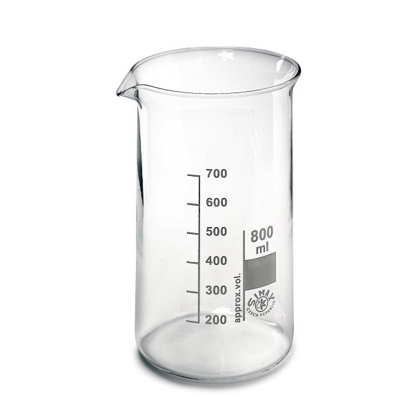 Becher in vetro borosilicato forma alta ml. 400