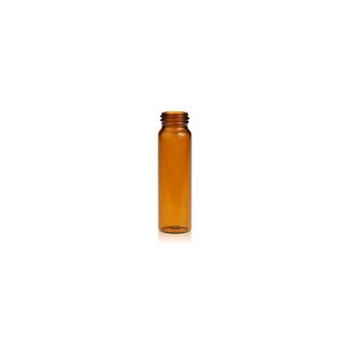 Vials collo filettato 24/400 in vetro ambrato 60 ml.