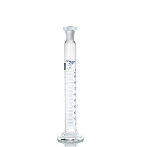 Cilindro in vetro borosilicato in classe A ml. 500 con tappo in PP