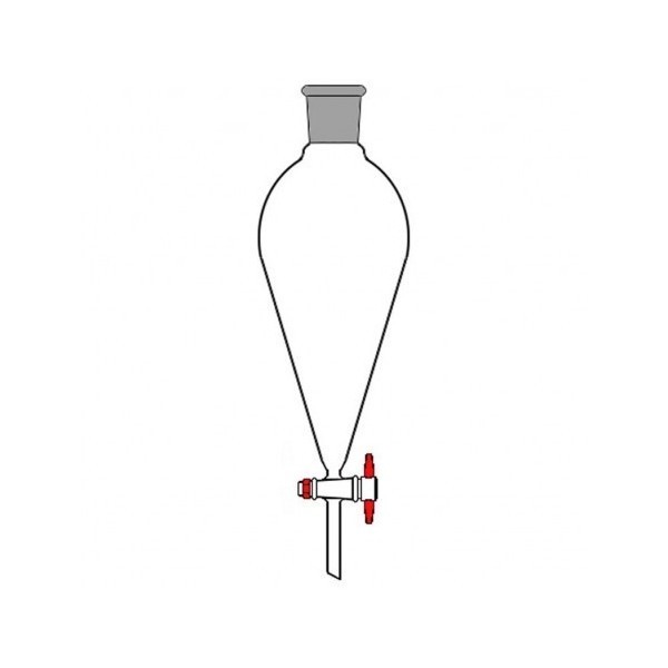 Imbuto separatore forma squibb ml 250 - Rub. PTFE