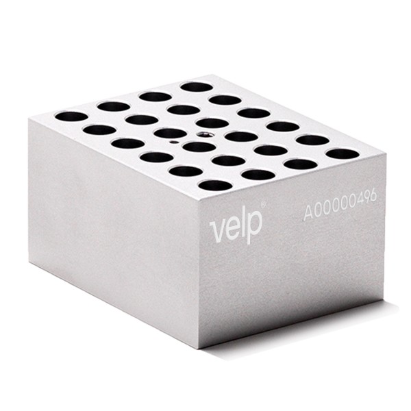 Blocco STT-W24-D100-A per 24 provette a fondo tondo da 10 mm.