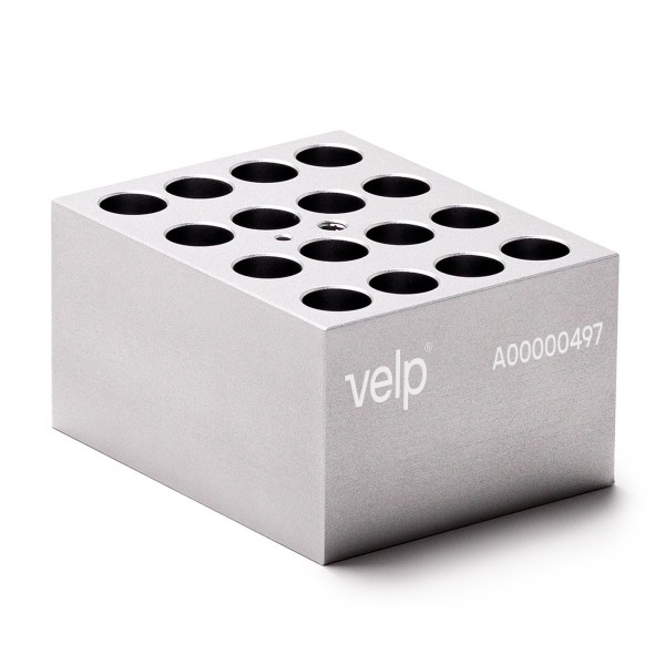 Blocco STT-W16-D130-A per 16 provette con fondo tondo da 12/13 mm. di diametro