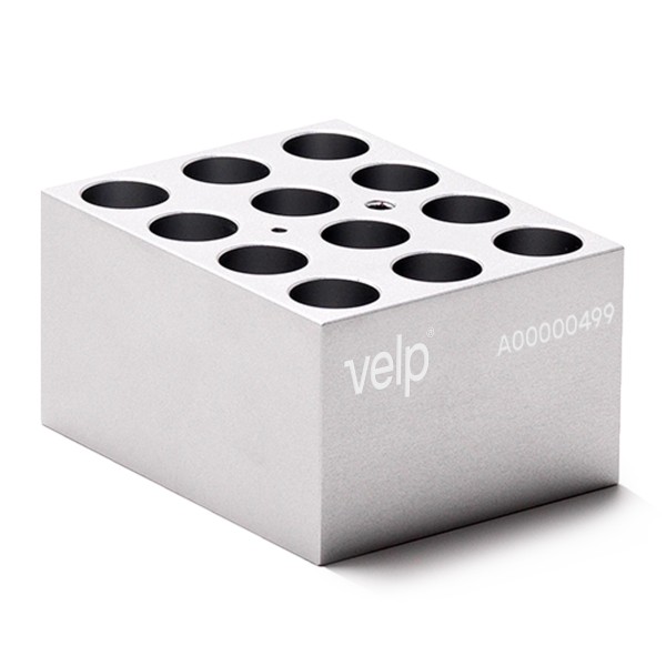 Blocco STT-W12-D160-A per 12 provette con fondo tondo da 15/16 mm. di diametro